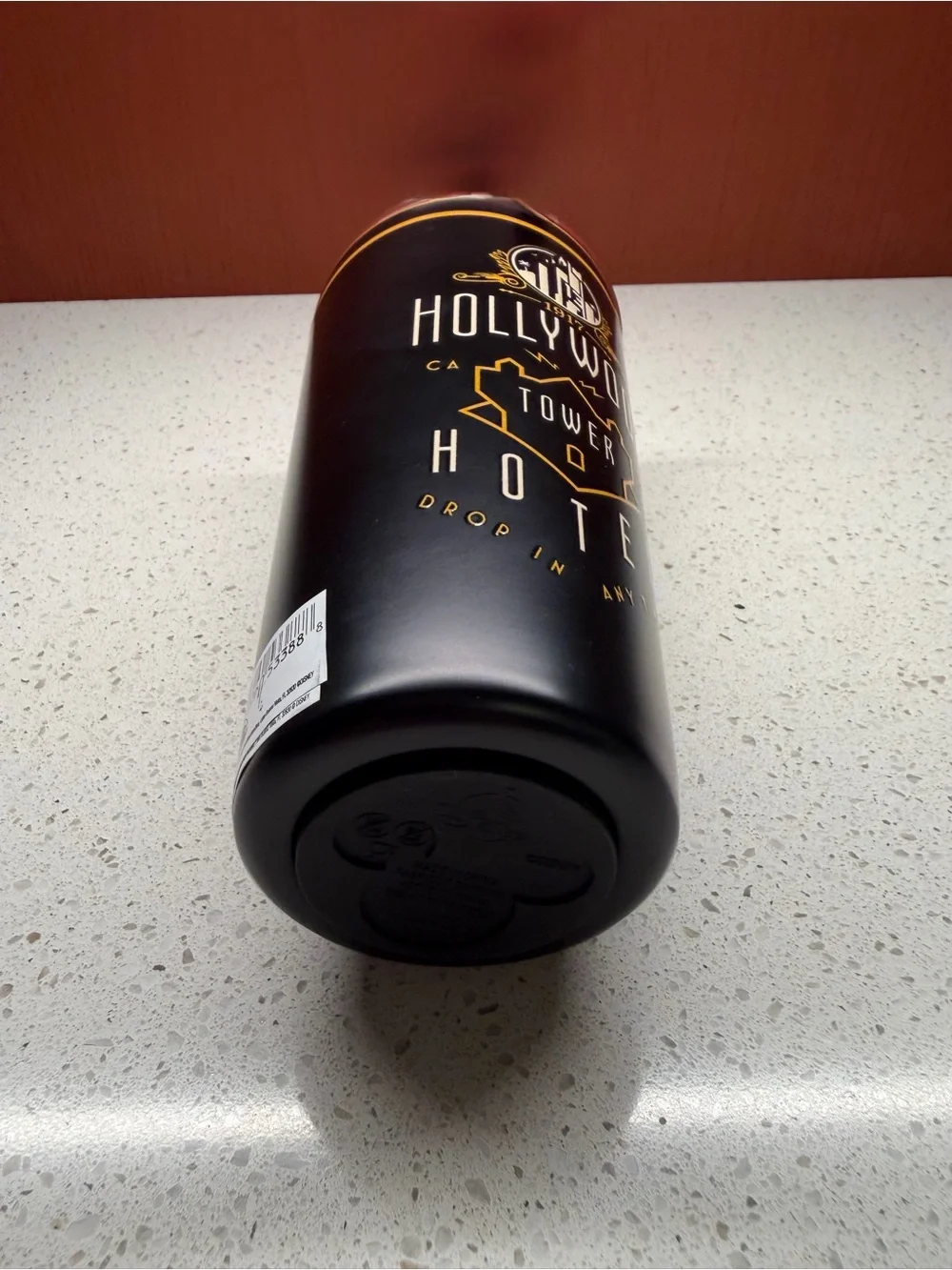 NEW DISNEY HOLLYWOOD TOWER HOTEL 19oz STAINLESS STEEL TUMBLER “DROP IN ANY TIME”
